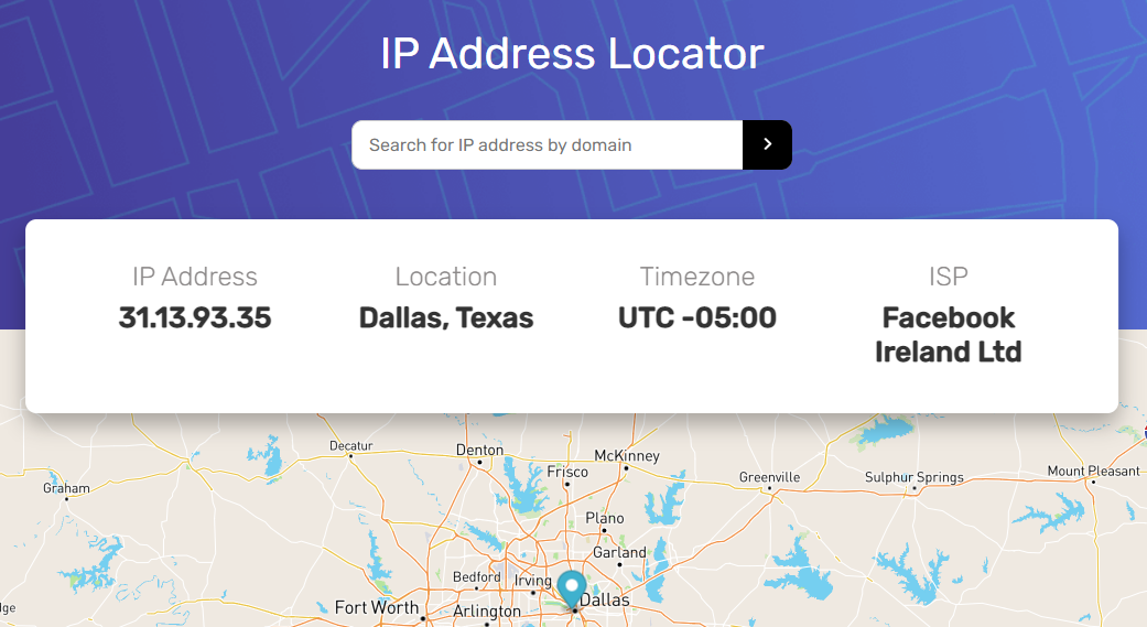 Desktop Screenshot of IP Geolocator Project